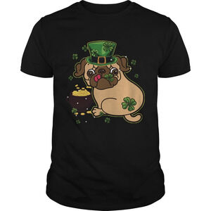 St Patricks Day Pug Dog Shirt